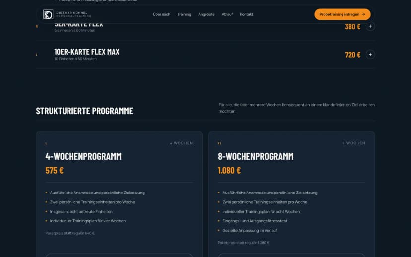 Strukturierte Programme mit Paketpreisen