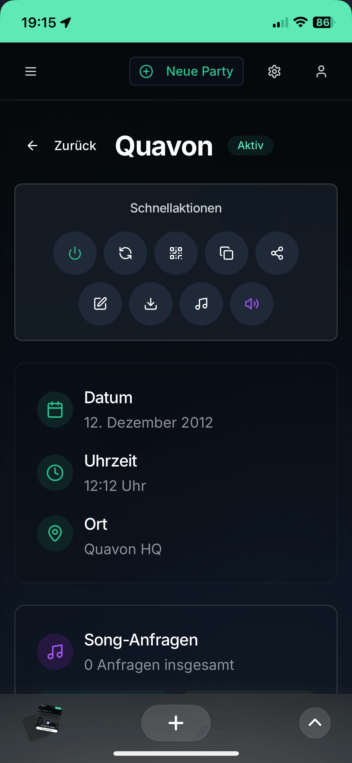 Beispiel einer gemeinsam entwickelten App – DJ-Plattform von Quavon